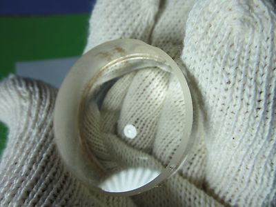 Optical PlanO Concave Lens chipped on edge Mil Spec Laser Optics