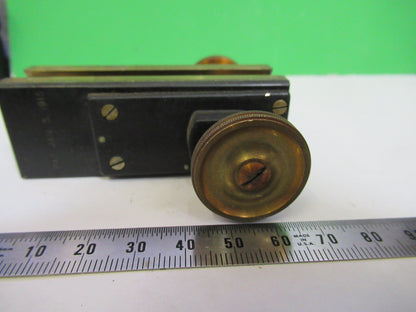 ANTIQUE BAUSCH LOMB MICRO STAGE KNOBS BRASS MICROSCOPE PART AS PICTURED S7-A-08