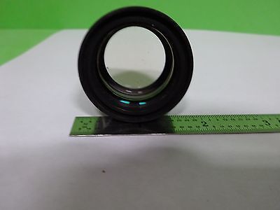 MICROSCOPE PART REICHERT LEICA POLYVAR LENS BRASS MOUNTED OPTICS AS IS #Y3-03