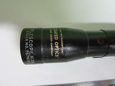 VINTAGE SMALL BRASS TELESCOPE MIL SPEC COLLECTABLE BIN#BIBLIO