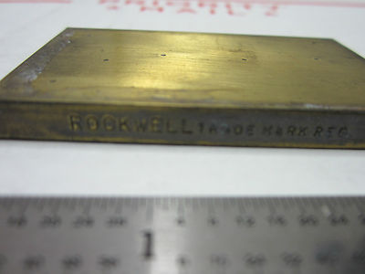 METROLOGY INSPECTION ROCKWELL HARDNESS TEST STANDARD BIN#5-26