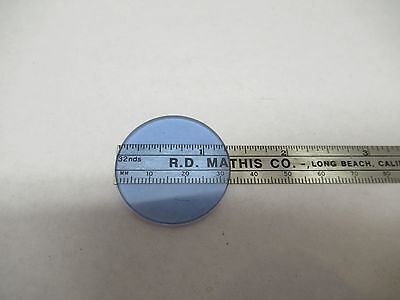 WILD M20 HEERBRUGG SWISS BLUE FILTER GLASS MICROSCOPE PART OPTICS AS IS &85-51