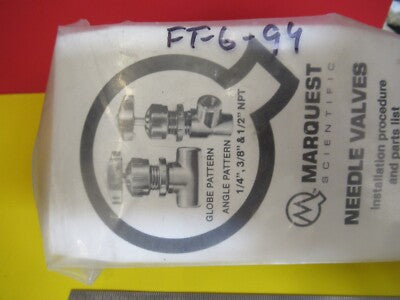 Marquest Needle Valve Plastic Chemical Resistance