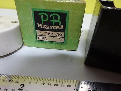 VINTAGE QUARTZ CRYSTAL PETERSON + BOX FREQUENCY CONTROL NICE AS IS BIN#W5-05