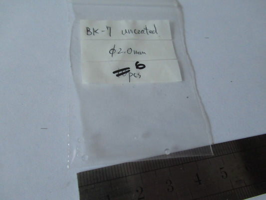 Optical Lot 6 Ea BK7 Glass 2mm Diameter Spheres Optics