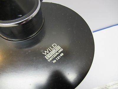 WILD M20 HEERBRUGG SWISS DARK PHASE CONDENSER MICROSCOPE PART OPTICS AS IS 85-58