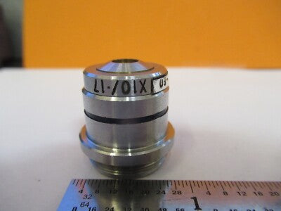 EALING 10X OBJECTIVE LENS MICROSCOPE PART OPTICS AS PICTURED &85-B-112