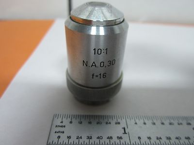 Microscope Part Objective Hertel Kassel 10X Optics