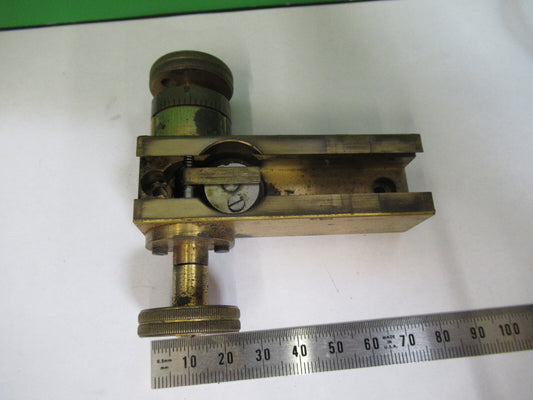 Antique Ernst Leitz Germany Brass Stage Microscope Part