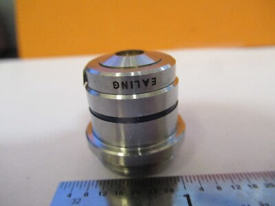 EALING 10X OBJECTIVE LENS MICROSCOPE PART OPTICS AS PICTURED &85-B-112
