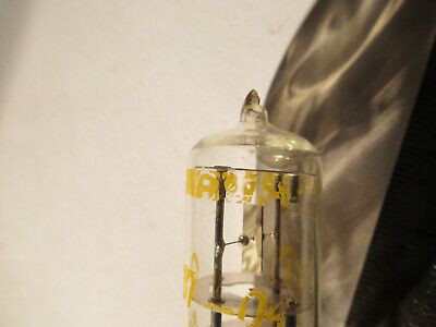 ANTIQUE QUARTZ RADIO CRYSTAL NARVA GLASS HOLDER FREQUENCY CONTROL #F4-A-79