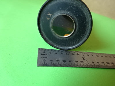 RARE EYEPIECE 4X OCULAR OPTICS MICROSCOPE PART AS IS #L5-B-40