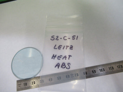 Ernst Leitz Germany Optical Heat Absorbing Glass Microscope Part