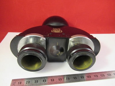 ZEISS GERMANY BINOCULAR HEAD OPTICS MICROSCOPE PART AS PICTURED &FT-4-14
