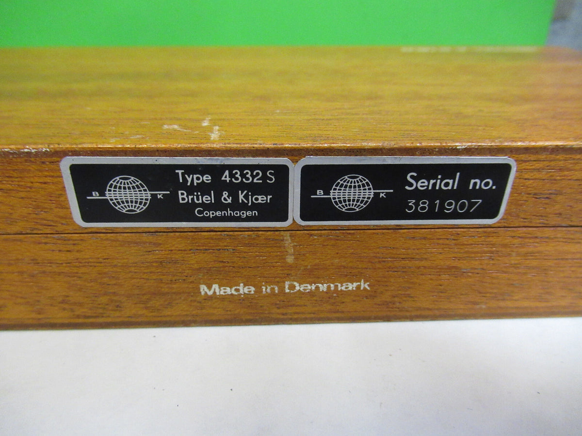 BRUEL KJAER EMPTY WOOD INSTRUMENT MAHOGANY AS PICTURED X9-B-87