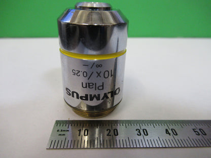 OLYMPUS OBJECTIVE INFINITY LENS 10X PLAN OPTICS MICROSCOPE PART AS PIC W5-B-106