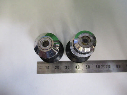 LOT OBJECTIVES 10X 40X WILD HEERBRUGG SWISS MICROSCOPE PART AS PICTURED Q7-B-41