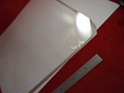 HUGE GLASS STAGE OLYMPUS MICROSCOPE PART OPTICAL OPTICS AS PICTURED &86-68
