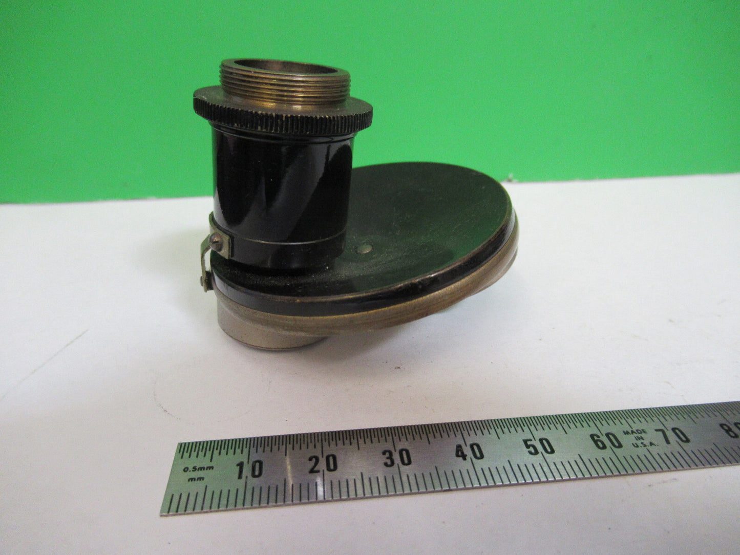 ANTIQUE BRASS NOSEPIECE ASSEMBLY UK WATSON  MICROSCOPE PART AS PICTURED &R2-B-40