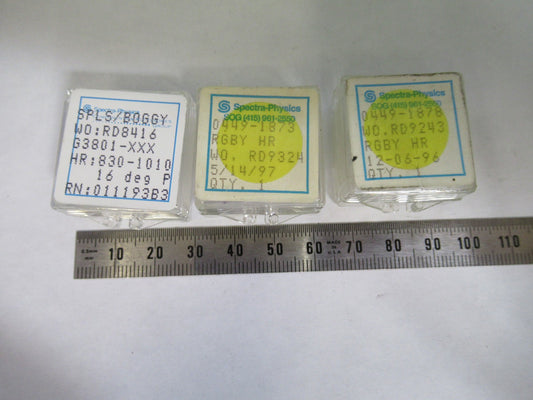LOT OPTICAL SPECTRA PHYSICS COATED LENS PHOTONICS OPTICS as pictured T3-B-44
