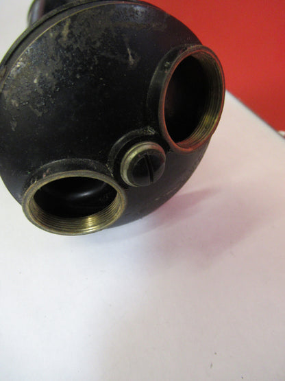 Antique Brass Spencer Lens Co. Tubus + Nosepiece Microscope Part