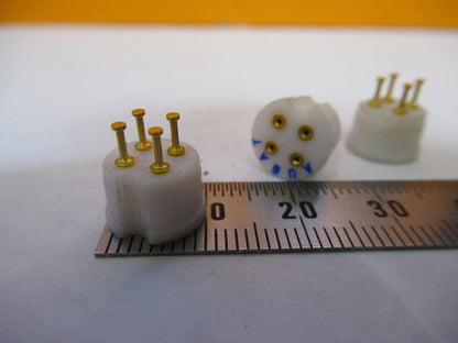 AUGAT TEFLON CONNECTOR FIXTURES RARE LOT OF 3 PCS AS PICTURED X6-A-11