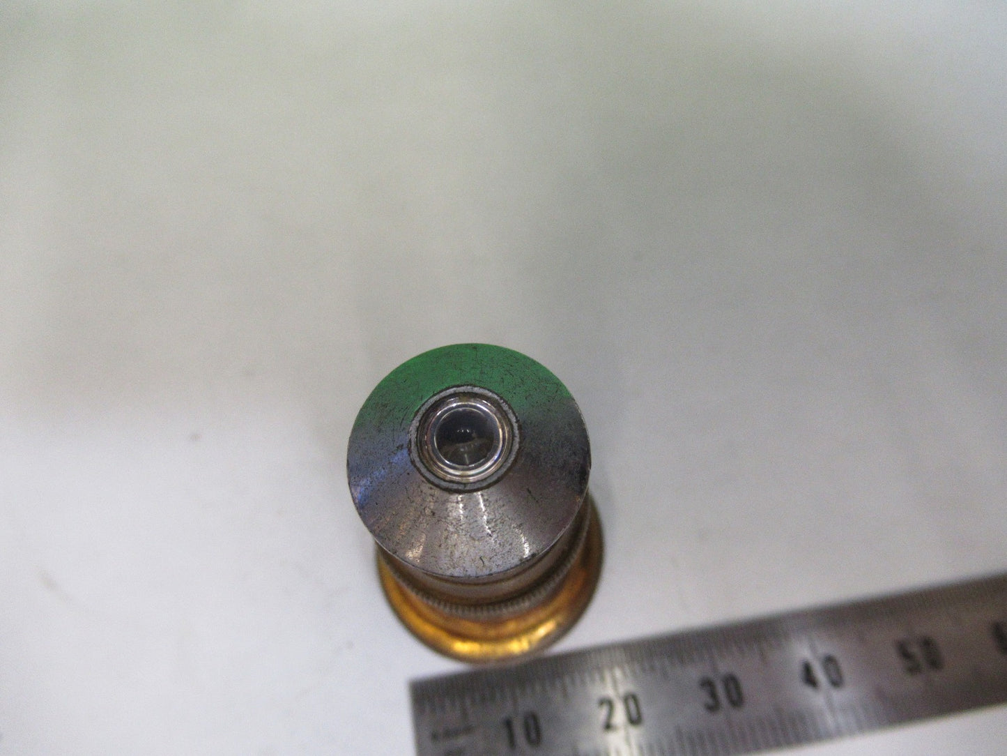 ANTIQUE BRASS SPENCER LENS 44X OBJECTIVE MICROSCOPE PART AS PICTURED V1-A-24