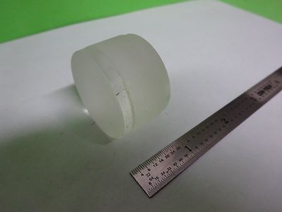 MICROSCOPE PART OPTICAL LENS DIFFUSER FROSTED CONVEX THICK AS IS OPTICS BN#V7-26