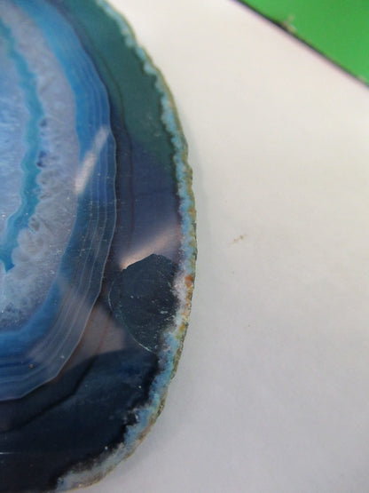AMAZING AGATE SLICE MINERAL SAMPLE BEAUTIFUL SPECIMEN AS PICTURED T7-FD-85