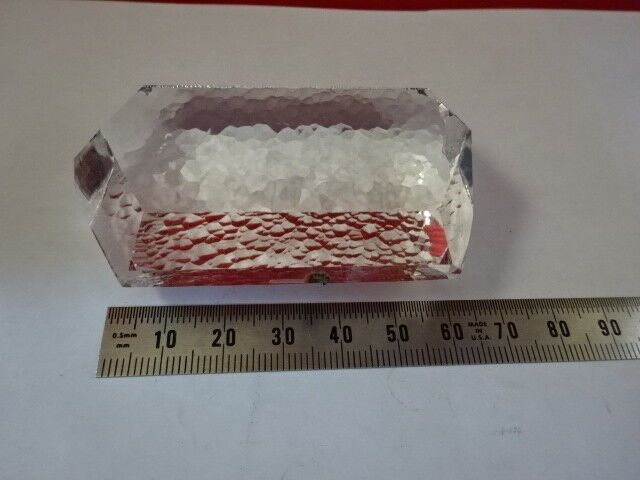 RARE BOULE SYNTHETIC QUARTZ SINGLE CRYSTAL HIGH PRESSURE SEED INSIDE &5-DT-C