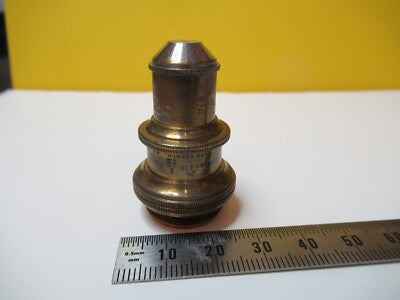 Antique Brass Objective Bausch & Lomb 1/12 Optics Microscope