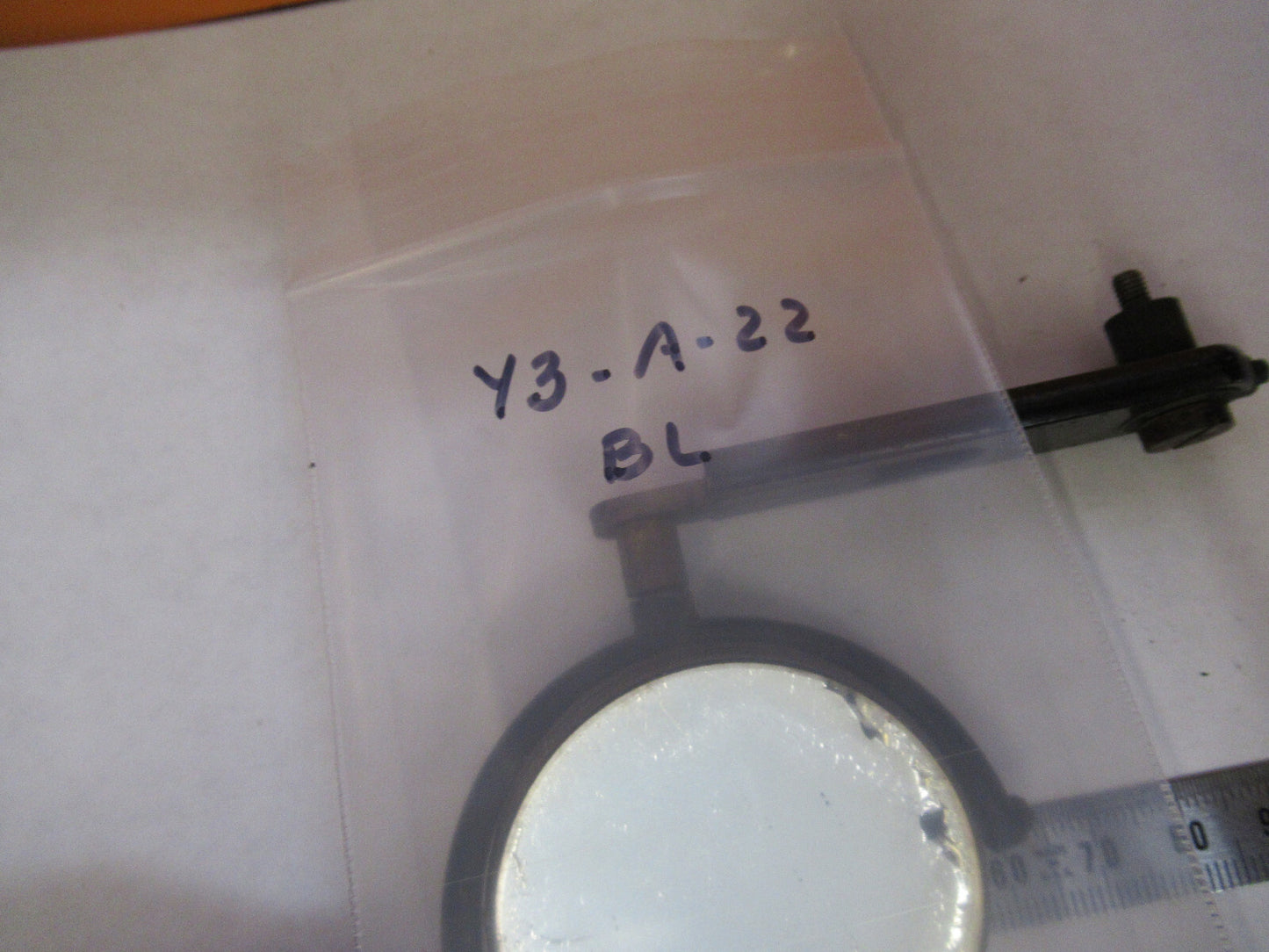 ANTIQUE BAUSCH LOMB MIRROR ASSEMBLY OPTICS MICROSCOPE PART AS PICTURED Y3-A-22