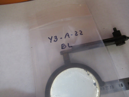 ANTIQUE BAUSCH LOMB MIRROR ASSEMBLY OPTICS MICROSCOPE PART AS PICTURED Y3-A-22
