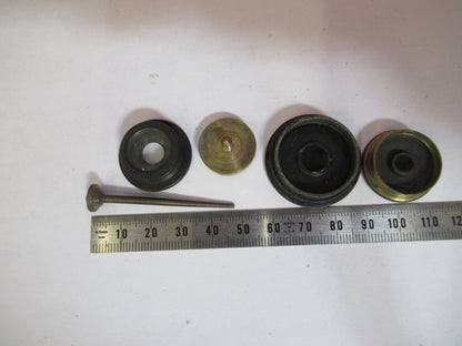 ANTIQUE BRASS LOT VERY OLD SCOPES MICROSCOPE PART AS PICTURED S3-B-08