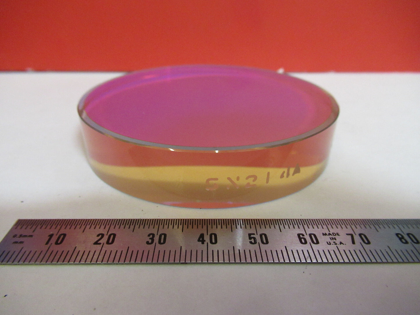 OPTICAL FLAT COATED ZERODUR PRO ZYGO LASER OPTICS AS PICTURED T9-A-33