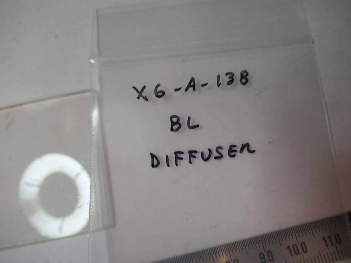 OPTICAL BAUSCH LOMB DIFFUSER GLASS FILTER PRO LASER OPTICS AS PICTURED X6-A-138