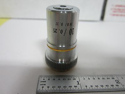 MIKROSKOPTEIL OPTISCHES OBJEKTIV 10X-OPTIK WIE IST BIN#D2-P-9