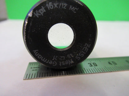 ZEISS KPL 16X 12 MC EYEPIECE OPTICS 464221 MICROSCOPE PART AS PICTURED S7-A-45