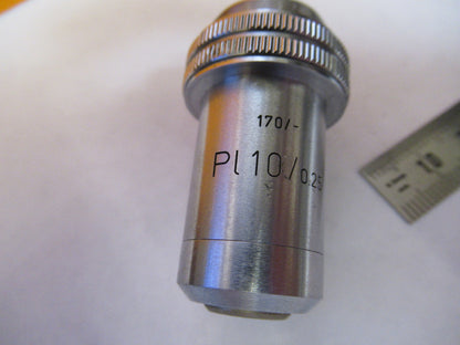 LEITZ WETZLAR 10X /170 OBJECTIVE LENS OPTIC MICROSCOPE PART AS PICTURED Y3-A-88