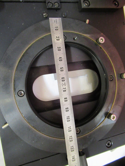 LEICA LEITZ GERMANY DMRB XY STAGE TABLE MICROSCOPE PART AS PICTURED T5-A-04