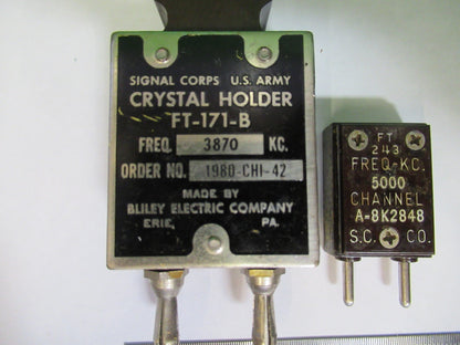 ANTIQUE BLILEY XTALS QUARTZ CRYSTAL FREQUENCY CONTROL RADIOA AS PICTURED T6-B-37