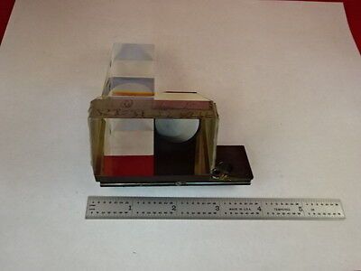 MICROSCOPE PART REICHERT LEICA POLYVAR HEAD PRISM OPTICS AS IS B#U1-B-03