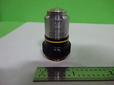 Microscope Part Objective Plan 20X Olympus Japan Optics