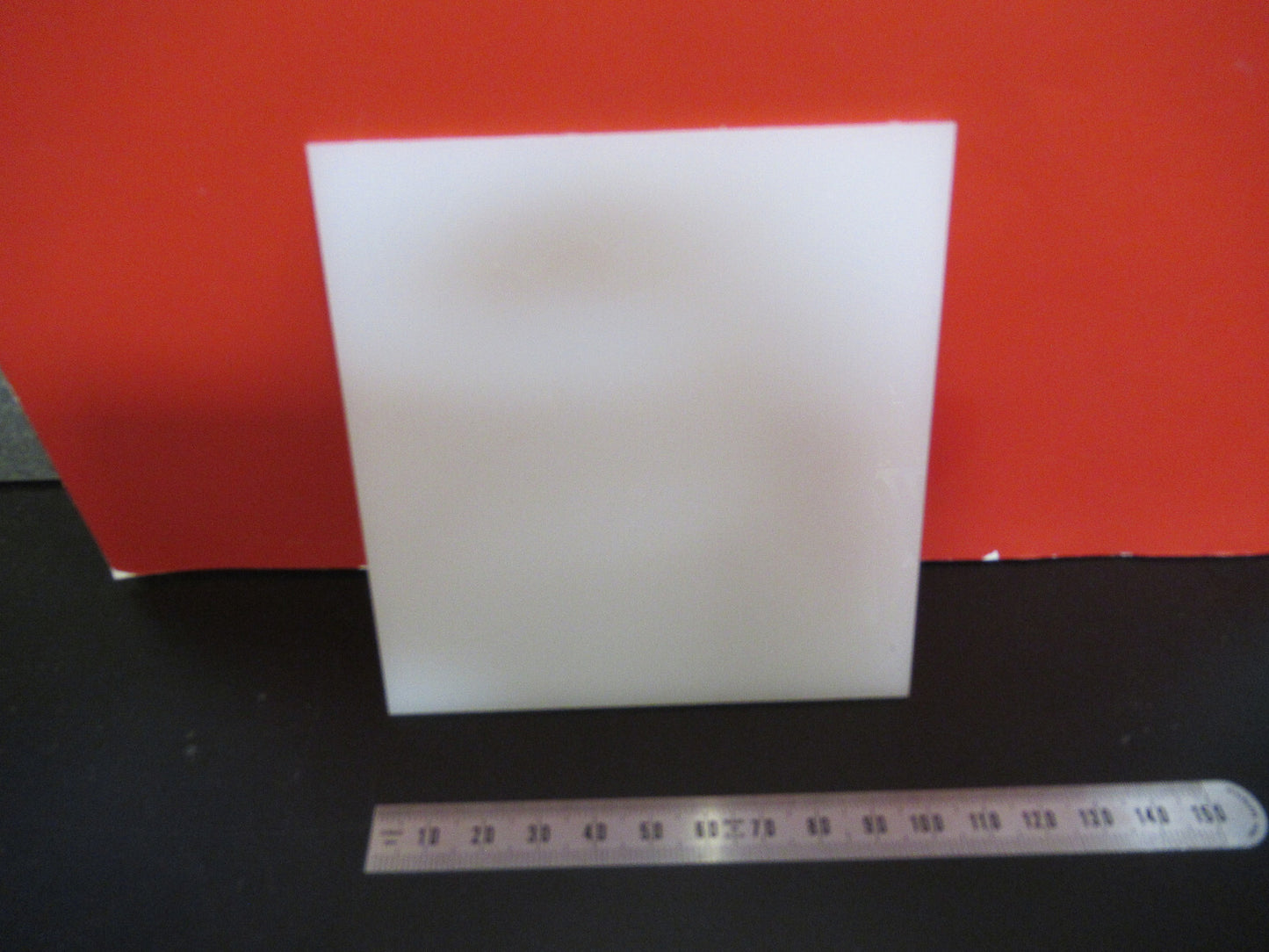 OPTICAL WHITE PLASTIC REFLECTIVE PLATE MICROSCOPE PART AS Pictured S8-B-15