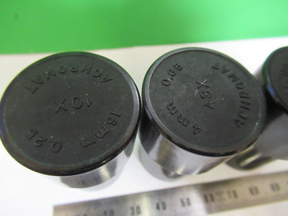 SPENCER AO EMPTY PLASTIC OBJECTIVE CANS MICROSCOPE PART AS PICTURED Z7-FT-72
