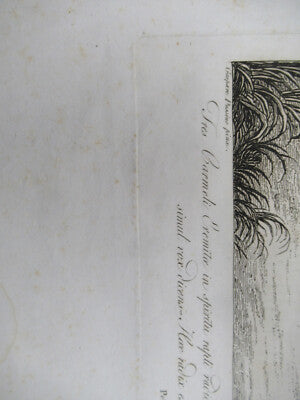 ANTIQUE ETCHING ITALIA ROME CIRCA 1810 GASPARD DUGHET PIETRO PARBONI AS PIC vi