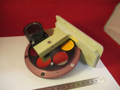 Reichert Met Polyvar Filter Wheel Optics Microscope Partas Pictured