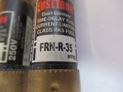 LOT INDUSTRIAL FUSES FUSE FRN-R-35 -40 AS PICTURED &3K-A-93