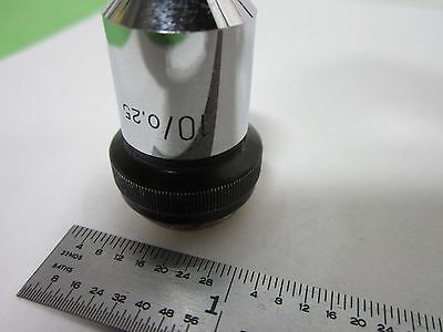 MICROSCOPE PART WILD HEERBRUGG SWISS 10X OBJECTIVE OPTICS BIN#R3-02