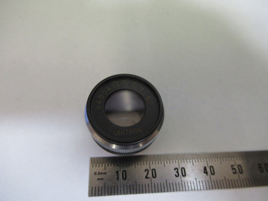 Unitron Japan Objective 0.5X + Iris Lens Microscope Part